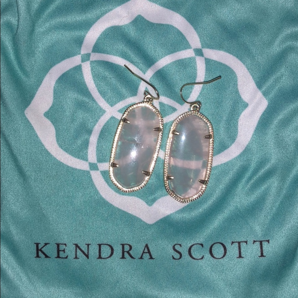 Rose quartz Kendra Scott Elle earring